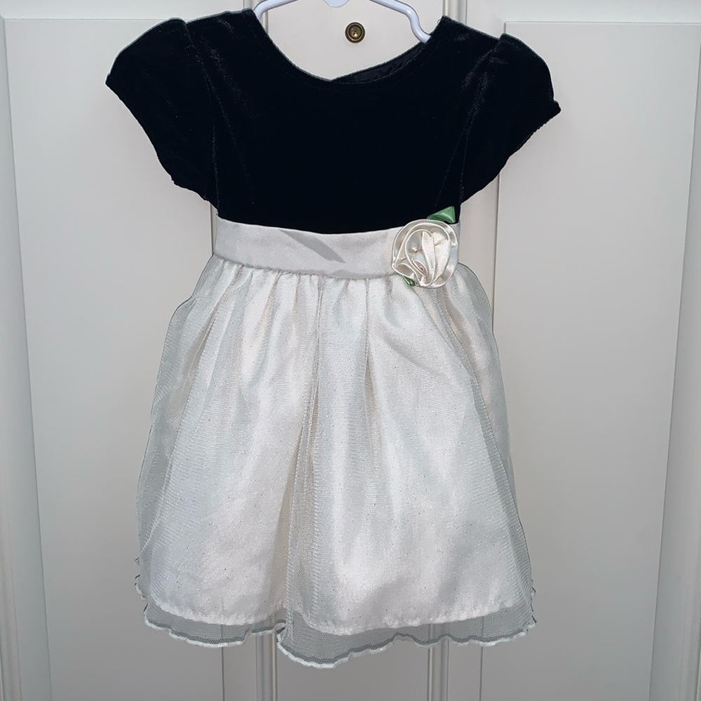 George, Size 18-24mo, Gorgeous Black & Ivory Dress,
